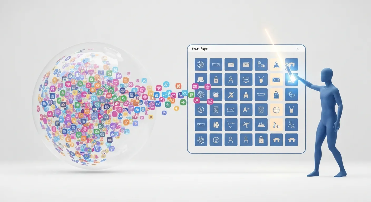 Wizualizacja personalizacji kanału na Reddicie, gdzie użytkownik wybiera i łączy różne subreddity, aby stworzyć własną, unikalną 'stronę główną'.