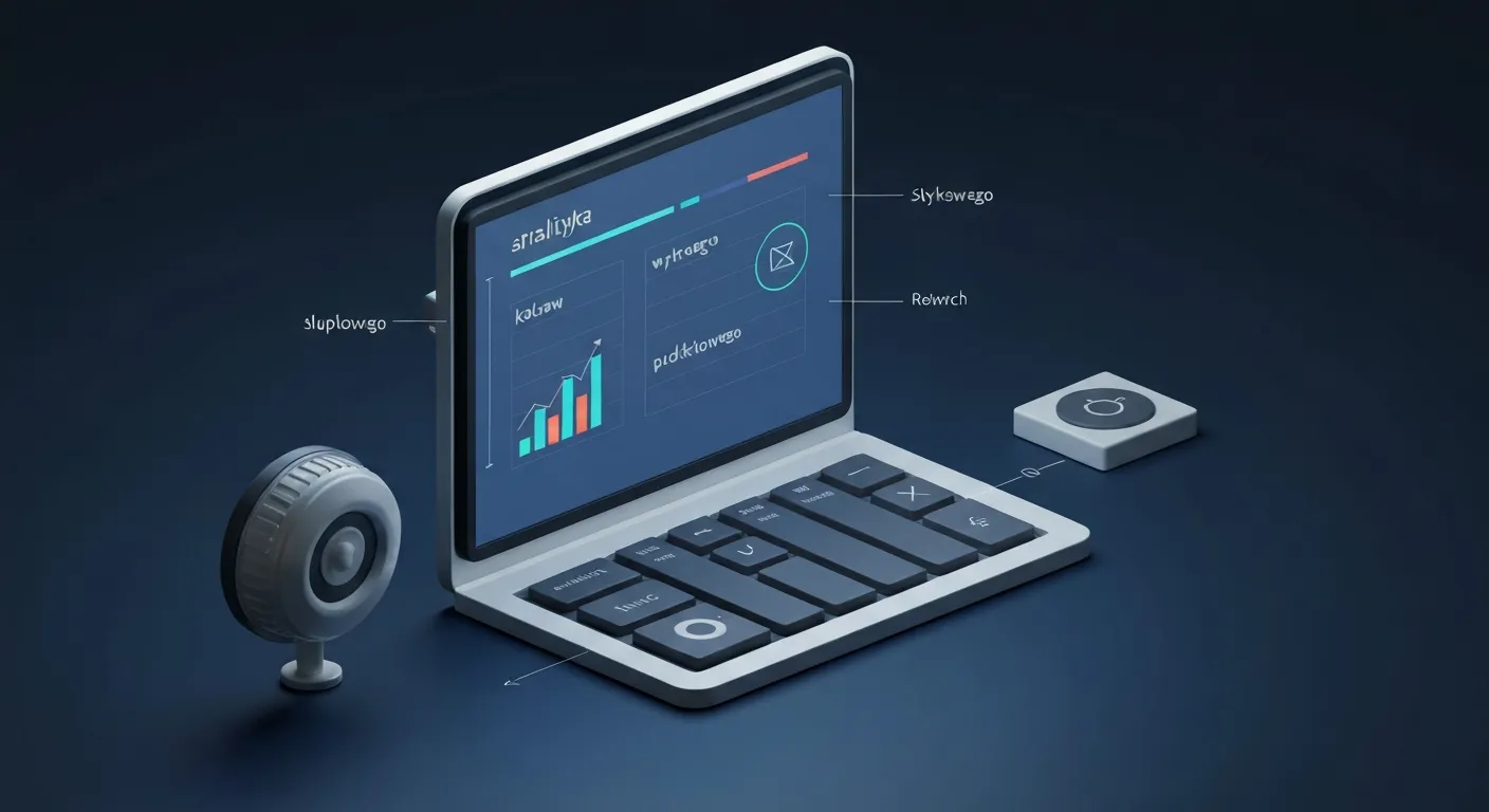 Osoba stojąca przed wirtualnym interfejsem, strategicznie wybierająca odpowiedni typ wykresu spośród różnych opcji, co symbolizuje właściwy dobór narzędzia do wizualizacji danych.